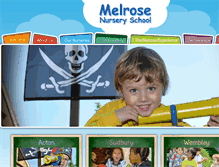 Tablet Screenshot of melrosenurseryschool.co.uk